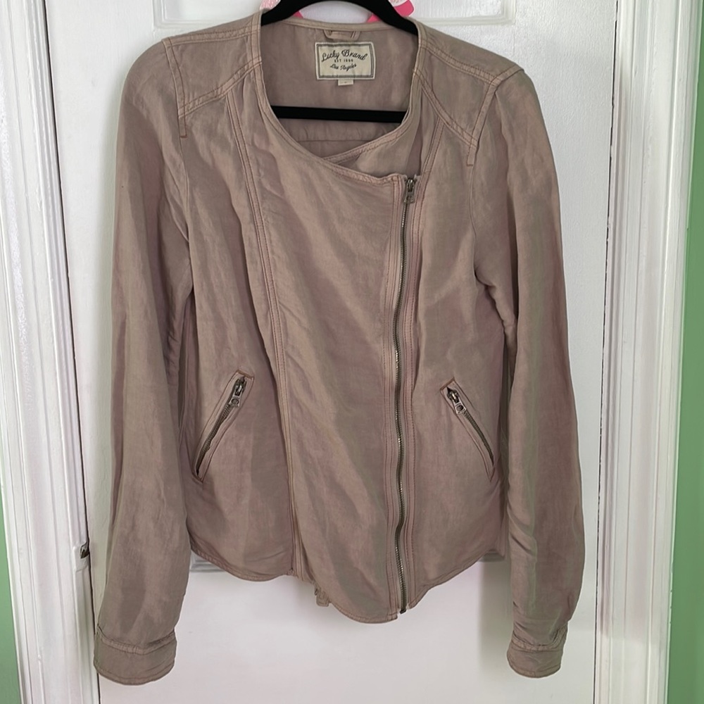 Lucky Brand light motto-style jacket